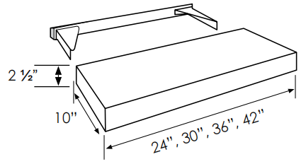 Finished Floating Shelves