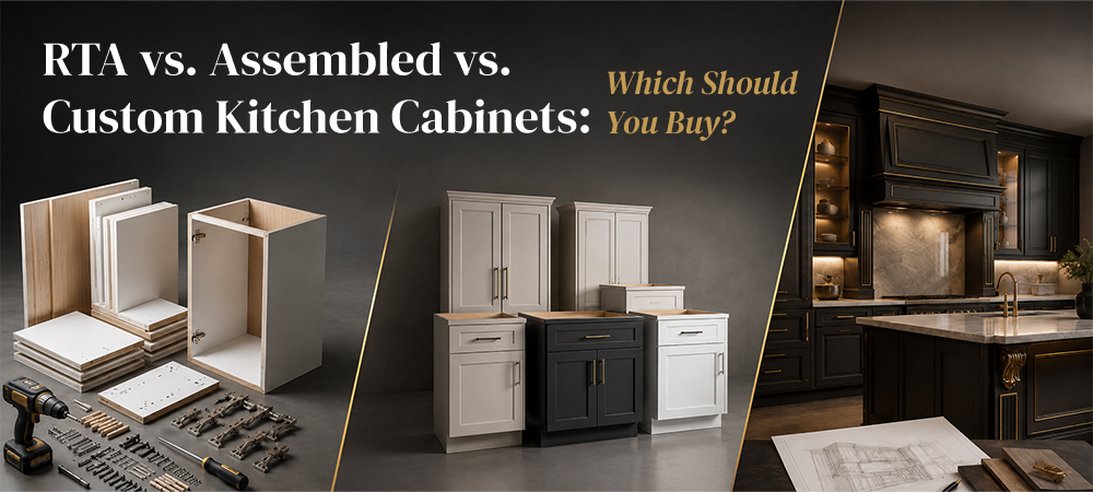 RTA vs. Assembled vs. Custom Kitchen Cabinets: Which Should You Buy?  